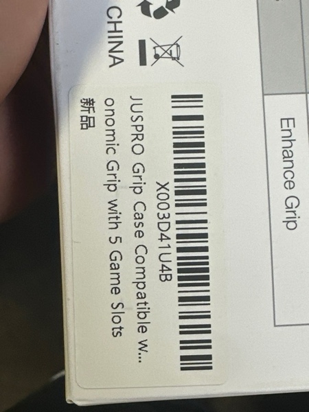 Condition photo showing New/Like New for JUSPRO Grip Case Compatible with Nintendo Switch OLED, Unique Switch Accessories Designed Comfortable & Ergonomic Grip with 5 Game Slots