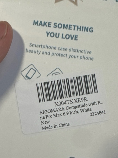 Condition photo showing New/Like New for AIGOMARA Compatible with iPhone 14 Pro Max Case with Finger Strap, Butterfly Lily Floral Pattern for Women Girls, Slim Shockproof Soft TPU Protective Cover for iPhone 14 Pro Max 6.7 Inch, White White Butterfly Lily Floral iPhone 14 Pro Max