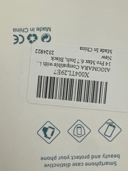 Condition photo showing New/Like New for AIGOMARA Compatible with iPhone 17 Pro Max Case with Finger Strap, Butterfly Lily Floral Pattern for Women Girls, Slim Shockproof Soft TPU Protective Cover for iPhone 17 Pro Max 6.9 Inch, Black Black Butterfly Lily Floral iPhone 17 Pro Max