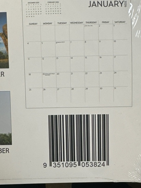 Condition photo showing New/Like New for Nature's Dicks Calendar 2026, White Elephant Gift, Funny Calendar, Joke Present, of Nature Wall Calendar