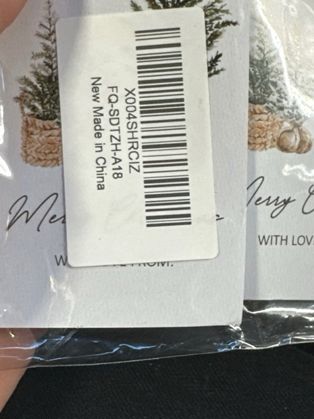Condition photo showing New/Like New for 40 Merry Christmas Stickers, Christmas Thank You Label Tag, Holiday Stickers for Invitation Bag Seals Bottle Parcels Party Supplies (2-Inch, Round & Rectangle Labels-A18)