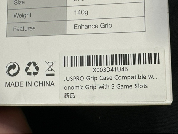 Condition photo showing New/Like New for JUSPRO Grip Case Compatible with Nintendo Switch OLED — Unique Switch Accessories Designed Comfortable & Ergonomic Grip with 5 Game Slots