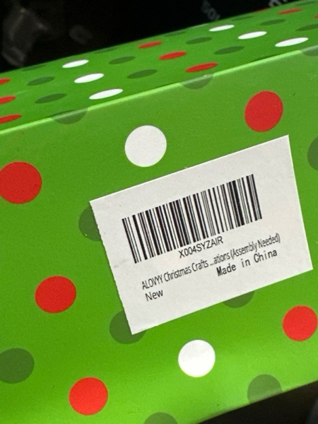 Condition photo showing New/Like New for ALOVYY Christmas Crafts for Adults: 36 Sets Christmas Beaded Ornament Kit Including 12 Pieces Green Monster/6 Pieces Tree/12 Pieces Candy Cane/6 Pieces Garlands, Christmas Tree Decorations (Assembly Needed)