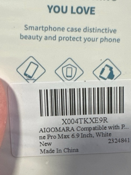 Condition photo showing New/Like New for AIGOMARA Compatible with iPhone 14 Pro Max Case with Finger Strap — Butterfly Lily Floral Pattern for Women/Girls, Slim Shockproof Soft TPU Protective Cover for iPhone 14 Pro Max 6.7 Inch (White Butterfly Lily Floral, iPhone 14 Pro Max)