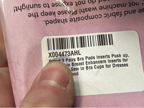 Condition photo showing New/Like New for Fypxd 3 Pairs Bra Pads Inserts Push Up — Breathable Breast Enhancers Inserts for Sport Bra, Sew in Bra Cups for Dresses (C/D/E, Beige)