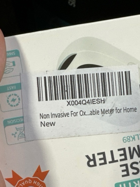 Condition photo showing New/Like New for Non Invasive for Oxygen Meter, Glucose monitor no pricking glucose meters, 2025 Upgraded Blood Sugar Monitors, Rechargeable for Home & Outdoor Use