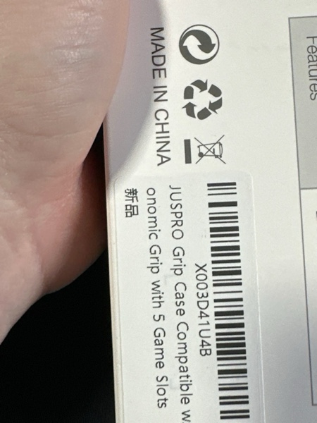 Condition photo showing New/Like New for JUSPRO Grip Case Compatible with Nintendo Switch OLED, Unique Switch Accessories Designed Comfortable & Ergonomic Grip with 5 Game Slots