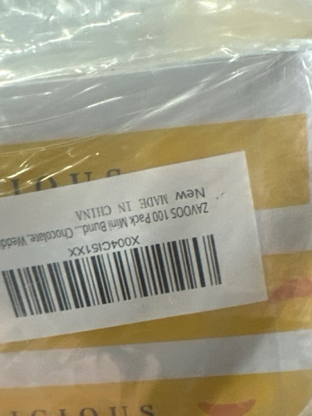 Condition photo showing New/Like New for ZAVOOS 100 Pack 3 Inch Mini Cake Container, Small Clear Plastic Cupcake Box with Lids Stickers, Single Square Mooncake Cookies Packing Box for Individual Chocolate, Wedding Party, Christmas