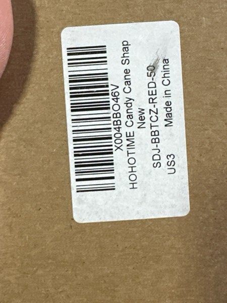 Condition photo showing New/Like New for HOHOTIME 30Pcs Candy Cane Christmas Decorations, Red White Straight Christmas Tree Picks Ornaments, Candy Cane Christmas Tree Decorations for Vase Garland Wreath DIY Craft Xmas Tree Topper Home Decor Red and White 30