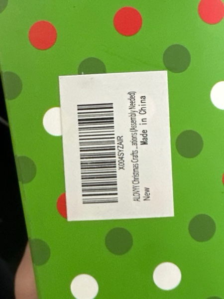 Condition photo showing New/Like New for ALOVYY Christmas Crafts for Adults, 36 Sets Christmas Beaded Ornament Kit Including 12 PCS Green Monster/6 PCS Tree/12 PCS Candy Cane/6PCS Garlands, Christmas Tree Decorations (Assembly Needed)