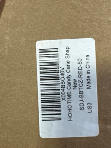 Condition photo showing New/Like New for HOHOTIME 30Pcs Candy Cane Christmas Decorations, Red White Straight Christmas Tree Picks Ornaments, Candy Cane Christmas Tree Decorations for Vase Garland Wreath DIY Craft Xmas Tree Topper Home Decor Red and White 30