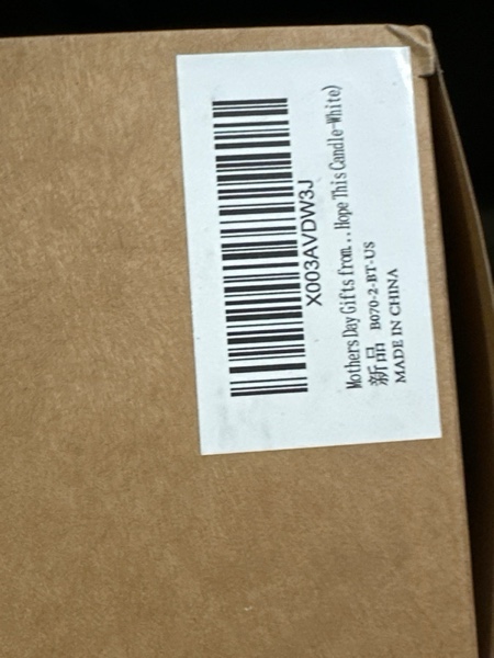 Condition photo showing New/Like New for Homsolver Mothers Day Gifts from Daughter Son,Birthday Gifts for Mom, Her, Bonus Mom, Mother (mom i Hope This Candle-White) White i hope
