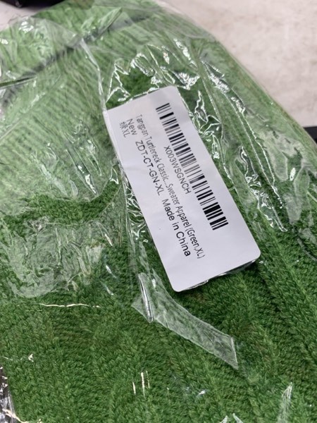 Condition photo showing New/Like New for Tangpan Turtleneck Classic Straw-Rope Pro Pet Dog Sweater Apparel (Green,XL) X-Large (Pack of 1) Green