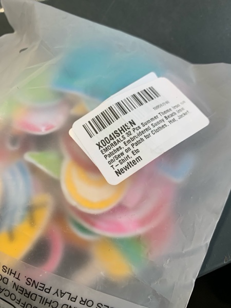 Condition photo showing New/Like New for EMORBALS 50 Pcs Boho Iron on Patches, Embroidered Positive Affirmation Iron on/Sew on Patch for Clothes, Hat, Jacket, T-Shirt, Etc Boho-Positive