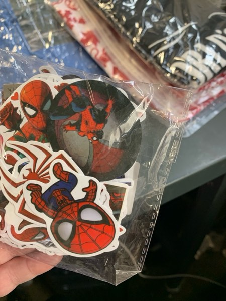 Condition photo showing New/Like New for ?100 PCS Spiderman Stickers for Kids & Teens – Waterproof Superhero Vinyl Decals for Laptop, Water Bottles, Skateboard, Phone – Cool Superhero Stickers Gift Pack
