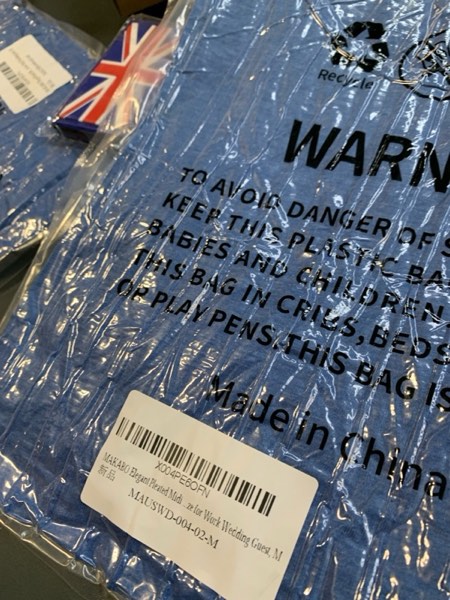 Condition photo showing New/Like New for MAKABO Women's 2026 Casual A Line Midi Pleated Round Neck Dresses with 3/4 Sleeves and Pockets for Work Club Graduation X-Large Blue