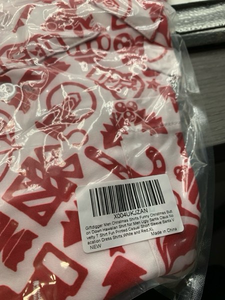 Condition photo showing New/Like New for Giftdigger Mardi Gras Shirts for Men Funny 3D Print Button Up Shirt for Men Holiday Casual Aloha Hawaiian Short Sleeve Shirts