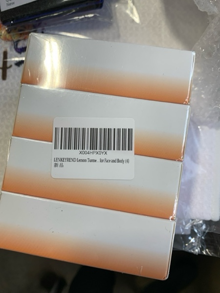 Condition photo showing New/Like New for LENKEYREND Lemon Turmeric Kojic Soap Fragrance, Honey Glow Lemon Turmeric Soap for Face and Body (4)