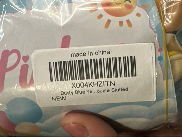 Condition photo showing New/Like New for Dusty Blue Yellow Balloon Arch — Double Stuffed Mustard Yellow Brown Balloons, Pastel Blue Beige Pearl Balloon Garland Kit for Baby Shower Bear Birthday Bridal Shower Bee Summer Party Decorations (Dusty Blue Yellow Pearl)