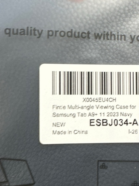 Condition photo showing New/Like New for Fintie Case for Samsung Galaxy Tab A11+ Plus 11 Inch 2025/ A9+ Plus 2023, Multi-Angle Viewing Smart Stand Back Cover with Pocket Auto Wake/Sleep, Navy