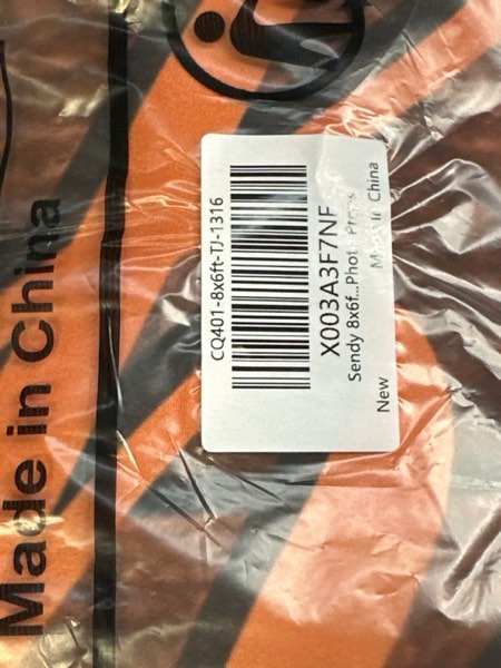 Condition photo showing New/Like New for Sendy 8x6ft Autumn Fall Happy Birthday Backdrop Rustic Wood Maple Leaves Pumpkin Photography Background Birthday Party Decorations Mexican Paper Fans Banner Photo Props