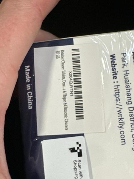 Condition photo showing New/Like New for Retainer Cleaner Tablets (120 pcs), Denture Cleaning Tablets for Invisalign, Night Mouth Guard for Aligners, Remove Odors Stains and Plaque, Quick Cleanser, Mint Fresh Flavor, 4 Month Supply Blue