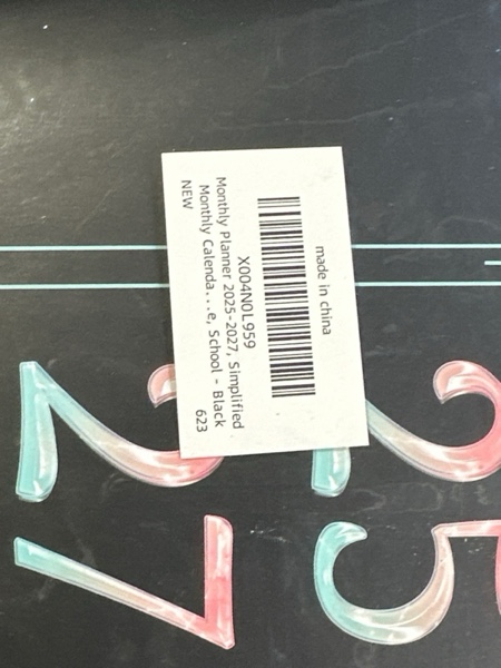 Condition photo showing New/Like New for Monthly Planner 2025-2027, Simplified Monthly Calendar Planner, 24 Months Calendar, July 2025 - June 2027, 8.5" * 11", Waterproof Cover with Spiral Bound, for Office, School - Black Black A4 (July 2025 - June 2027)
