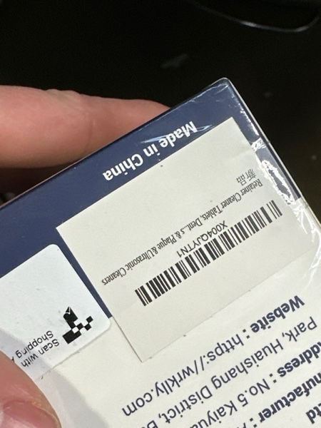 Condition photo showing New/Like New for Retainer Cleaner Tablets (120 pcs), Denture Cleaning Tablets for Invisalign, Night Mouth Guard for Aligners, Remove Odors Stains and Plaque, Quick Cleanser, Mint Fresh Flavor, 4 Month Supply Blue