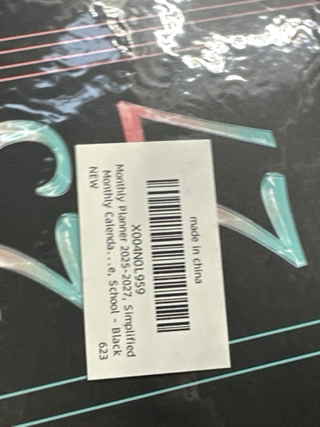 Condition photo showing New/Like New for Monthly Planner 2025-2027, Simplified Monthly Calendar Planner, 24 Months Calendar, July 2025 - June 2027, 8.5" * 11", Waterproof Cover with Spiral Bound, for Office, School - Black Black A4 (July 2025 - June 2027)