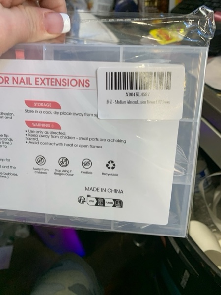 Condition photo showing New/Like New for Medium Almond Nail Tips, SSWSBYKE 300pcs Soft Gel Nail Tips for Full Cover Pre-Shaped Acrylic Fake Nails Tips 15 Sizes Half Matte Press On Nails for Extension Home DIY Salon