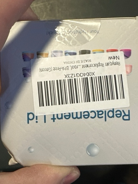 Condition photo showing New/Like New for Renyqatt Replacement Lid for Owala Freesip, Compatible with Owala Cup 16oz 24oz 32oz 40oz, One Button Water Bottle Top Lid Replacement Accessory, Leakproof, BPA-Free, Fruit Green