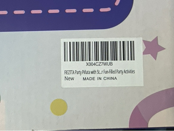 Condition photo showing New/Like New for Large Piñata for Birthday Party — Handmade Colorful Pinata for Kids Adults Boys & Girls Big Party Decoration for Fun Celebrations