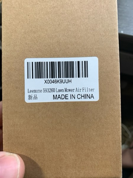 Condition photo showing New/Like New for Leemone 593260 Lawn Mower Air Filter 