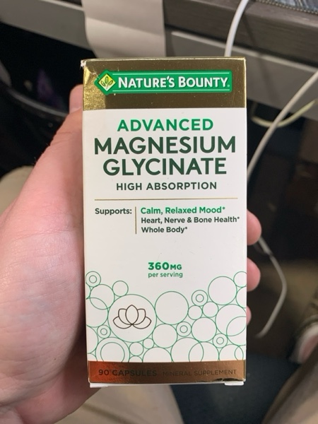 Condition photo showing New/Like New for Nature’s Bounty Advanced Magnesium Glycinate Supplement  Heart  Nerves  Muscle & Bone Health Support  360mg  90 Ct