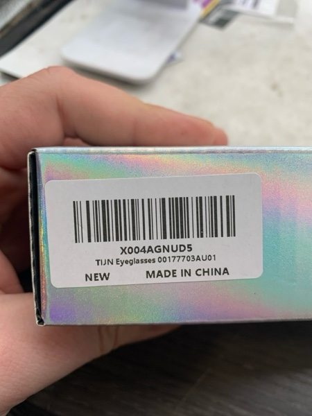 Condition photo showing As Is for TIJN Olisa Blue Light Blocking Glasses for Women Men,Oval Glasses Frame Bluelight Glasses for Gaming/Computer/Screen 01. Whiskey Tortoise Clear