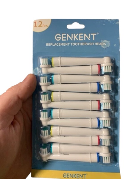 Condition photo showing New/Like New for GENKENT brand replacement toothbrush heads designed for electric toothbrushes