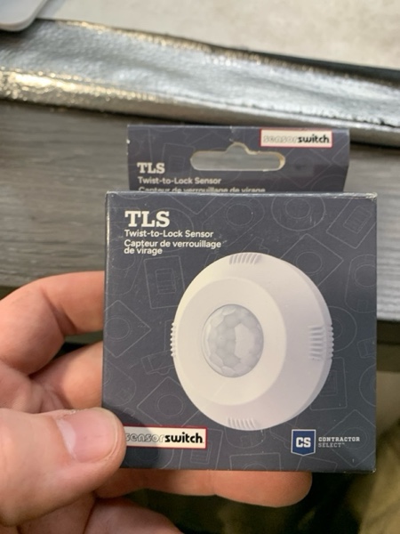Condition photo showing New/Like New for Sensor Switch Twist-to-Lock Motion Sensor, Easy to Install Daylight and Motion Detector for Lithonia Lighting Compact Pro Family Luminaires, Photocell and PIR Detection IP66 Rated, White (TLS WH)