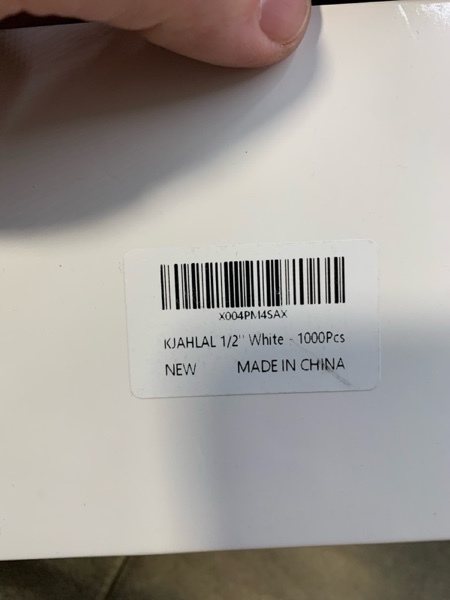 Condition photo showing New/Like New for Rubber Band, 1000 Pcs Hair Rubber Bands, 1/2" White Rubber Bands