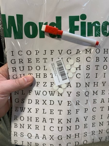 Condition photo showing New/Like New for TREELYWOOD Jumbo Thanksgiving Word Search Poster – Giant 31.5"x20" Wall Game, Poster-Size Word Search, Giant Thanksgiving Activity Posters for Families (christmas)