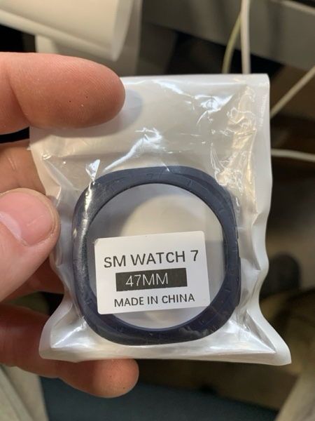 Condition photo showing New/Like New for Case Compatible with 2024 Samsung Galaxy Watch 7 Ultra 47mm, Hard PC Bumper Clear Protective Cover[No Screen] (Starlight)