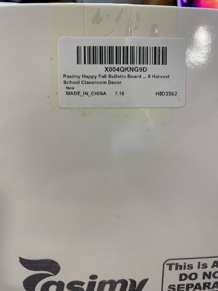 Condition photo showing New/Like New for Pasimy Happy Fall Bulletin Board Classroom Decorations with Paper Fans Autumn Maple Leaves Squirrel Rainbow Cutouts 3D Thanksgiving Autumn Bulletin Board Set for Fall Harvest School Classroom Decor