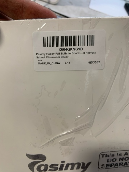 Condition photo showing New/Like New for Pasimy Happy Fall Bulletin Board Classroom Decorations with Paper Fans Autumn Maple Leaves Squirrel Rainbow Cutouts 3D Thanksgiving Autumn Bulletin Board Set for Fall Harvest School Classroom Decor