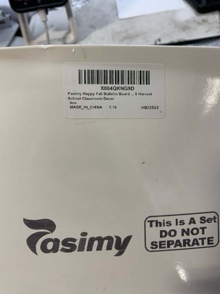 Condition photo showing New/Like New for Pasimy Happy Fall Bulletin Board Classroom Decorations with Paper Fans Autumn Maple Leaves Squirrel Rainbow Cutouts 3D Thanksgiving Autumn Bulletin Board Set for Fall Harvest School Classroom Decor