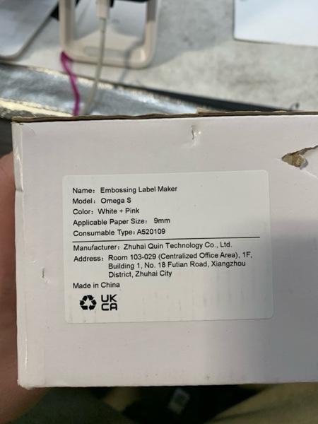 Condition photo showing New/Like New for Label KINGDOM Embossing Machine, Pink Omega S Embossed Label Maker, 3D Embossing Labeler Portable Handheld Old School Label Maker for Home Office DIY Machine+5 Tapes Pink