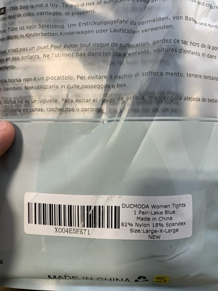 Condition photo showing New/Like New for DUCMODA Womens 80 Denier Opaque Tights, Women's Soft Solid Color Footed Pantyhose, High Waist Stocking with 30+ Colors