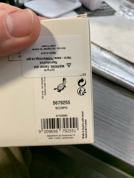 Condition photo showing New/Like New for Swarovski Zodiac Scorpio