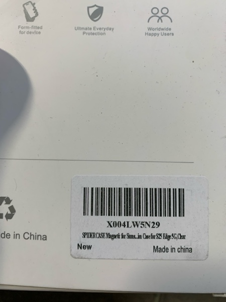 Condition photo showing New/Like New for SPIDERCASE Magnetic for Samsung Galaxy S25 Edge Case, [3 Stand Ways][ Military Grade Drop Protection] with Invisible Stand Shockproof Slim Case for S25 Edge 5G,Clear Clear S25 Edge