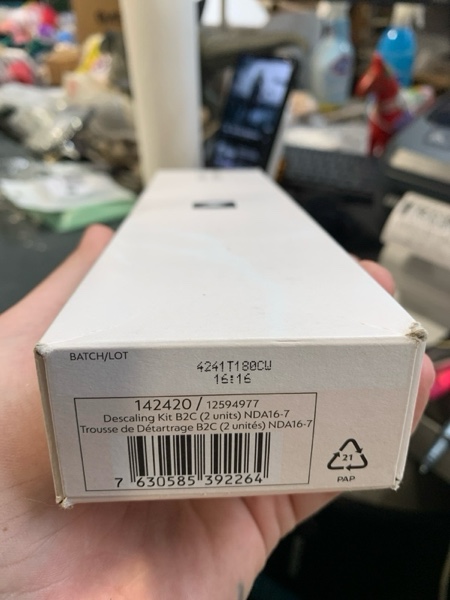 Condition photo showing New/Like New for Nespresso Descaling Solution NDA16 – 1 Box with 2 Sachets | Descaling Kit for All Nespresso Machines | Removes Limescale & Keeps Your Machine Clean for Optimal Performance