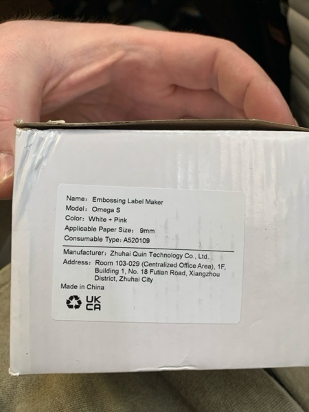 Condition photo showing New/Like New for Label KINGDOM Embossing Machine, Pink Omega S Embossed Label Maker, 3D Embossing Labeler Portable Handheld Old School Label Maker for Home Office DIY Machine+5 Tapes Pink