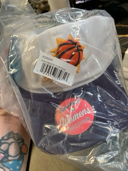 Condition photo showing New/Like New for ZHATS NBA Womens NBA Officially Licensed Women's Adjustable Hat Girlfriend Icon White
